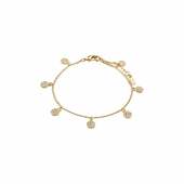 Pilgrim Chayenne Krystal Armbånd Guldbelagt