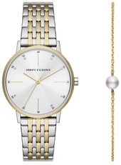 Armani Exchange Dameur Ax7156set Lola Sølvfarvet/guldtonet Stål