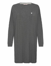 Softness Ls Night Dress Missya Grey