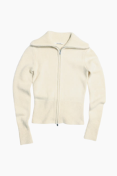 Line Wool Cardigan - Ecru - Holzweiler - Creme L