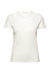 Chrisstine Short Sleeve Cotton Top Gai+lisva White