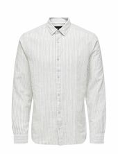 Onscaiden Life Ls Stripe Linen 660 Noos Only & Sons Beige