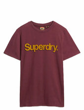 Classic Core Logo Shadow Tee Superdry Burgundy