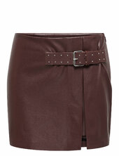 Onlcassidy Faux Leather Skirt Otw Only Brown