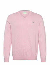 Classic Cotton V-neck Gant Pink