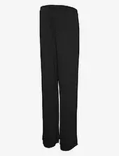 Mlfrederikke Wide Slit Jrs Pants Hw Mamalicious Black