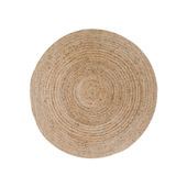 Bombay Tæppe - Flettet Jute - Ø90 Cm - Natur - House Nordic