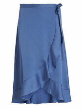 Viellette Wrap Hw Skirt/su - Noos Vila Blue
