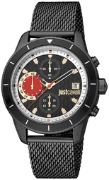 Just Cavalli Herreur Jc1g215m0075 Classic Sort/stål Ø42 Mm