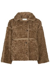 Neo Noir - Jakke - Castor Faux Fur Jacket - Taupe