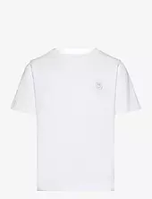 Regular Fit Badge T-shirt - Gots/ve Knowledge Cotton Apparel White