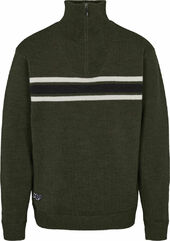 H2o Icon Stripe Wind Knit Striktrøje Unisex Julen 2023 Grøn S