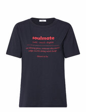 Cc Heart Soulmate T-shirt - Mid Sleeve Coster Copenhagen Navy
