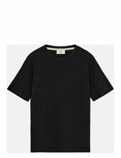 Akkikki S/s Waffle Tee Anerkjendt Black