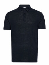 Organic Linen Polo Gots/vegan Knowledge Cotton Apparel Navy