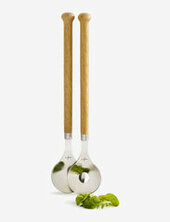 Nature Salat Utensils Sagaform Brown