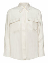 Relaxed Flap Pocket Shirt Gant Cream
