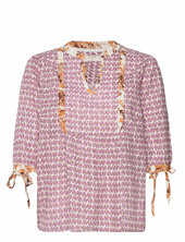 Crclara Blouse Cream Purple