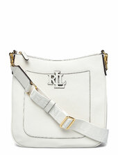 Pebbled Leather Large Cameryn Crossbody Lauren Ralph Lauren White