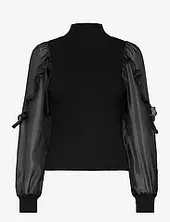 Krista Organza Puff Slv Top French Connection Black