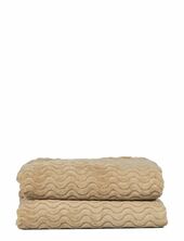 Agnes Fleece Plaid Sagaform Beige
