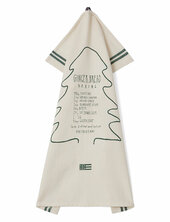 Gingerbread Org Cotton Kitchen Towel Lexington Home White