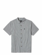 Cru Oxford Stripe S/s Wvn Brixton Grey