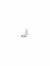 Enamel Moon Charm Design Letters White