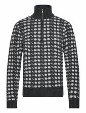 Castle Nordic Pattern Half Zip Holzweiler Grey