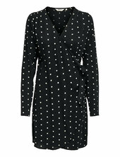 Onlkeshav L/s V-neck Wrap Dress Wvn Only Black