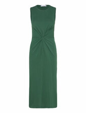 Knotted Cotton Dress Mango Green