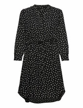 Slfdamina 7/8 Aop Dress B Noos Selected Black