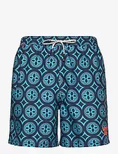 Tile Print 16 Swim Short Superdry Navy