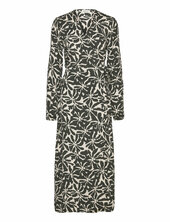 Fernmd Print Wrap Dress Modström Green