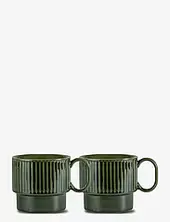 Coffee & More Tea Mug, 2-pcs Sagaform Green