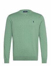 Slim Fit Textured Cotton Sweater Polo Ralph Lauren Green