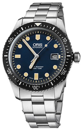 Oris Herreur 01 733 7720 4055-07 8 21 18 Diving Blå/stål Ø42 Mm