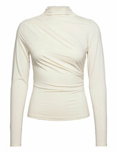 Rwbillie Ls Turtle Neck T-shirt Rosemunde Cream