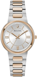 Bulova Dameur 98l327 Classic Sølvfarvet/rosaguldtonet Stål Ø32 Mm