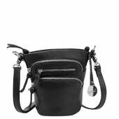 BemÆrk: Kollektionsprøve. Style Nirvana I Sort. Enestående Og Sublim Bumbag, Crossbody - Og Skuldertaske Med Mange Rum