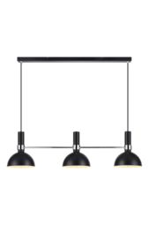 Loftlampe Larry  Sort/krom