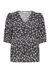 Byibano V Blouse - B.young Black