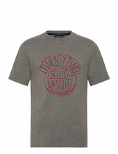 Denim Artwork T-shirt Scotch & Soda Grey