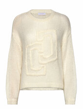 Knit With Large Emblem Coster Copenhagen Cream