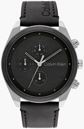 Calvin Klein Herreur 25200364 Impact Sort/læder Ø44 Mm