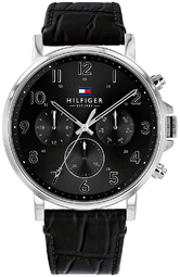 Tommy Hilfiger Herreur 1710381 Sort/læder Ø46 Mm
