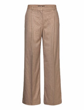 Chalk-stripe Trousers Mango Beige