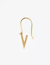 Initial Ear Hanger Design Letters Gold