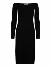 Off Shoulder Knit Dress Filippa K Black
