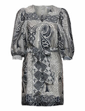 Henrietta Dress Aop 11244 Samsøe Samsøe Grey